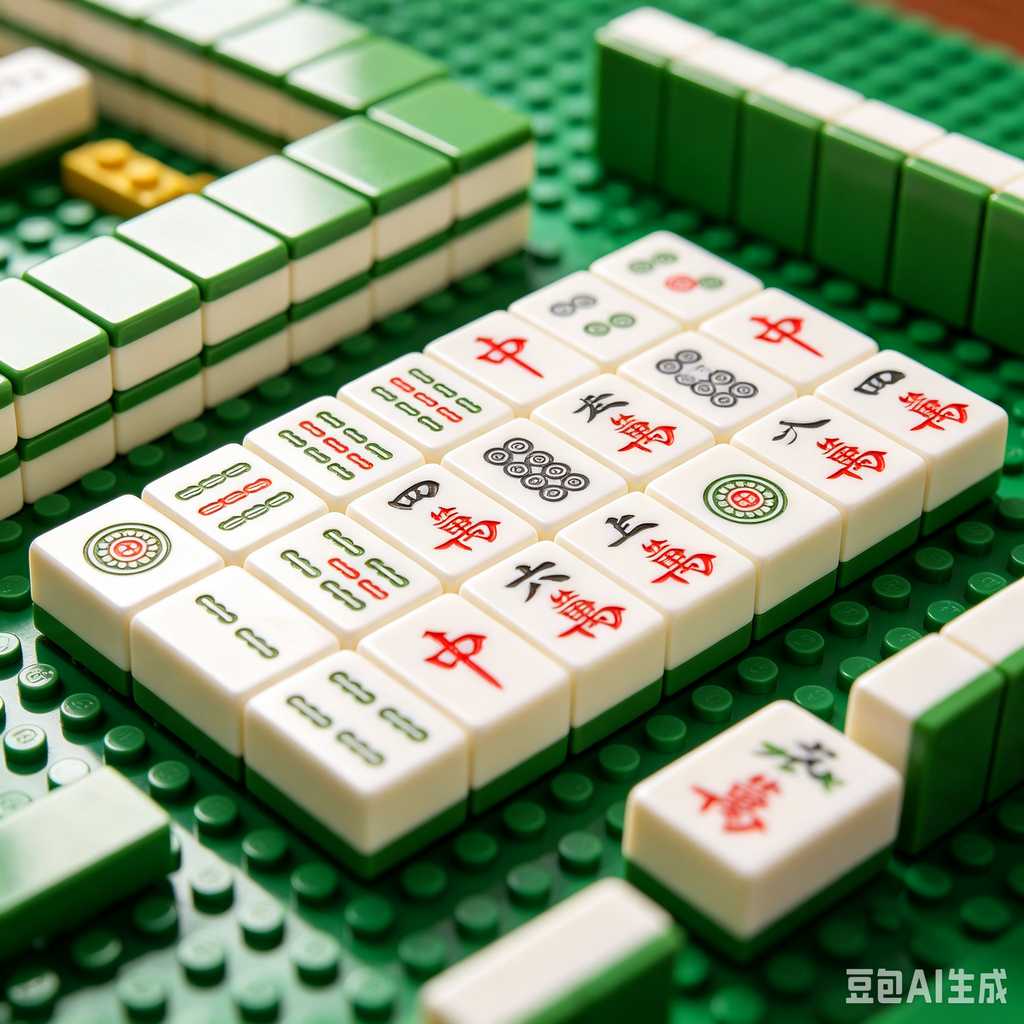 modern color mahjong tiles